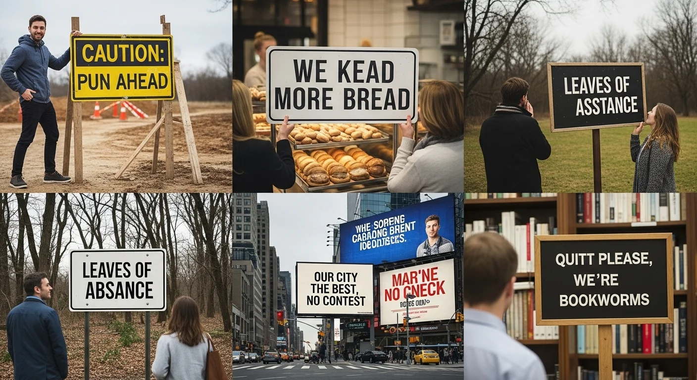 Funny Signs Puns One Liners