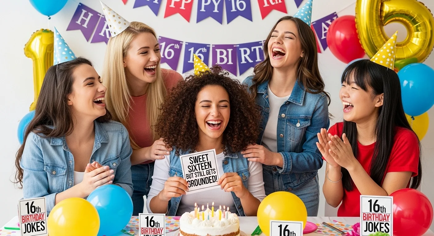 16th Birthday Jokes One Liners