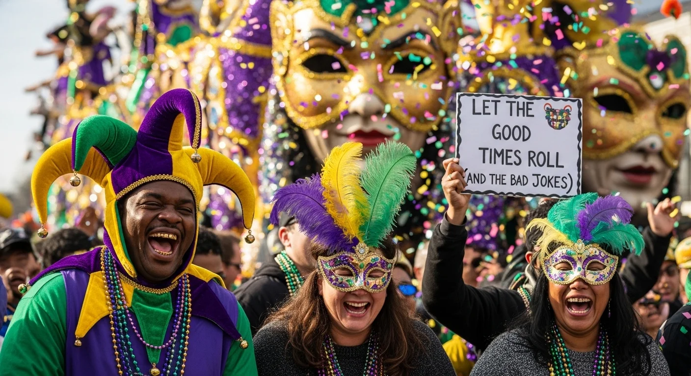 Short Mardi Gras Puns