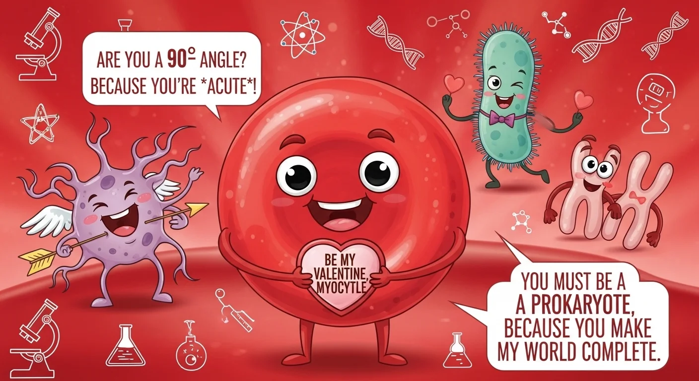 Biology Valentine’s Day Jokes One Liners
