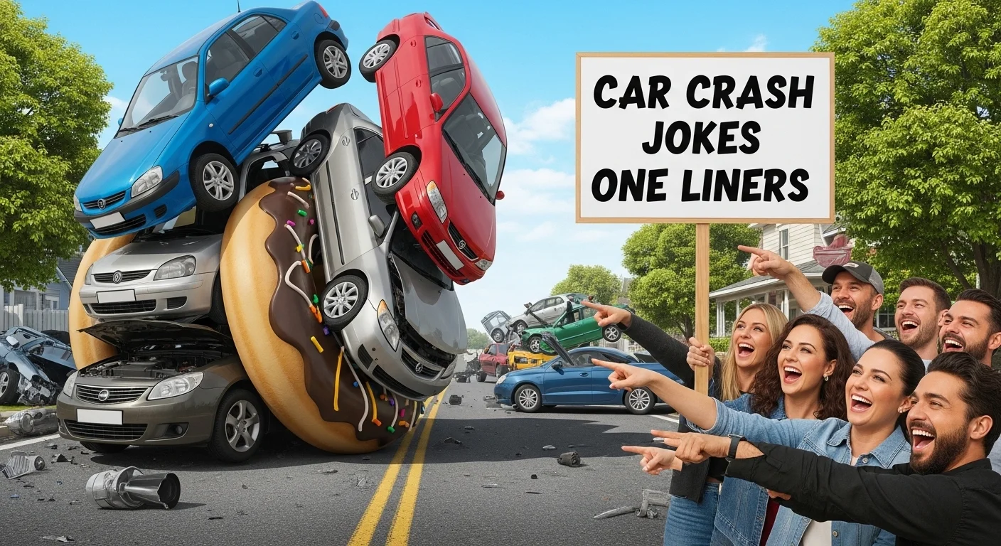 Car crash jokes one liners