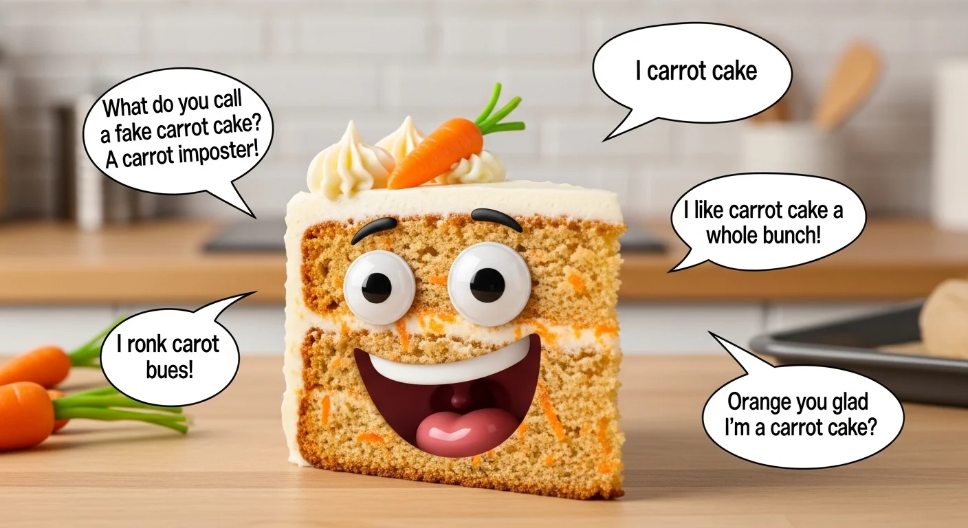 Carrot cake puns in english