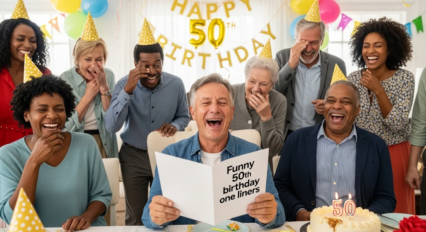 Funny 50th birthday one liners