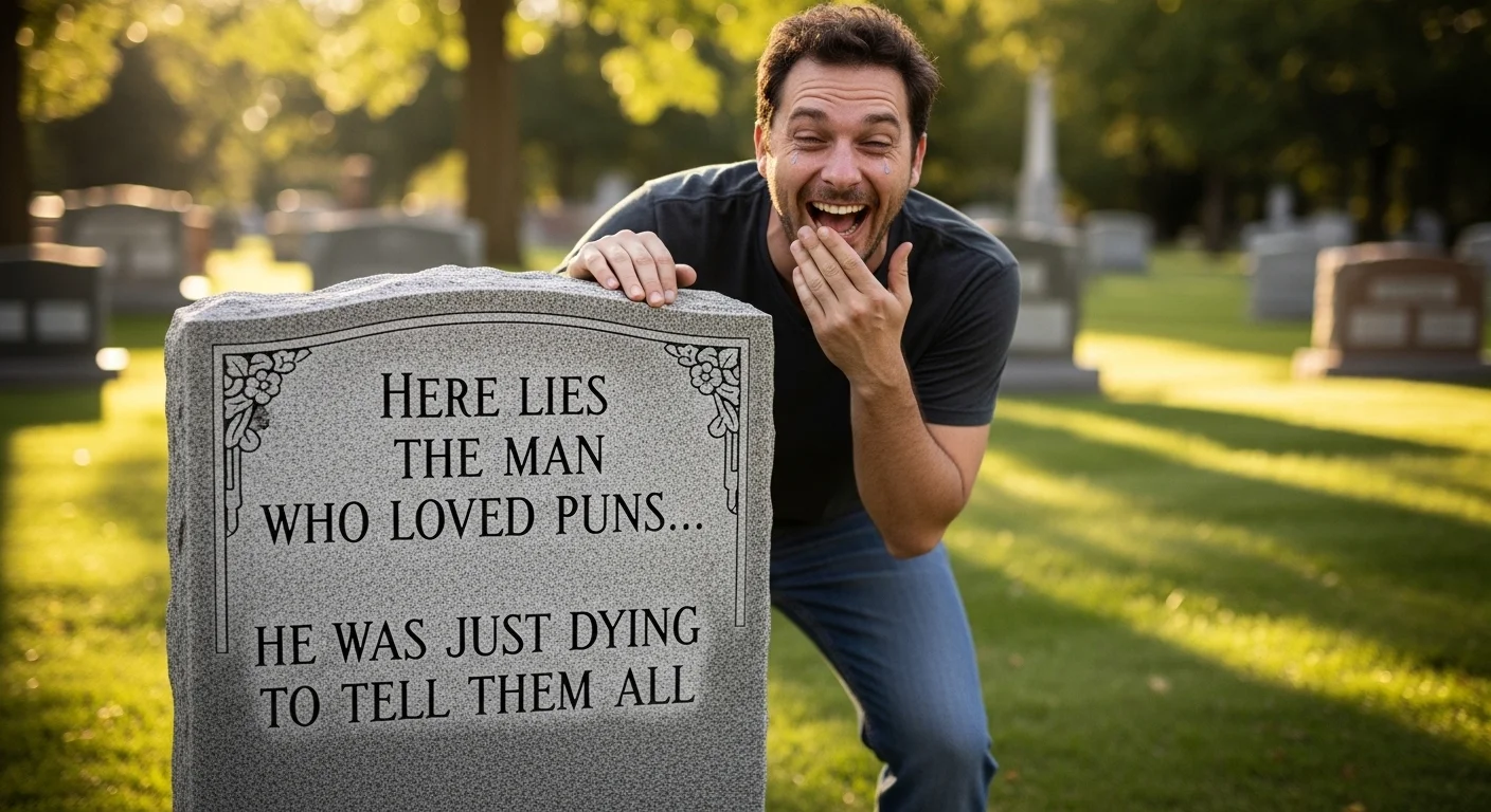 Gravestone Puns One Liners