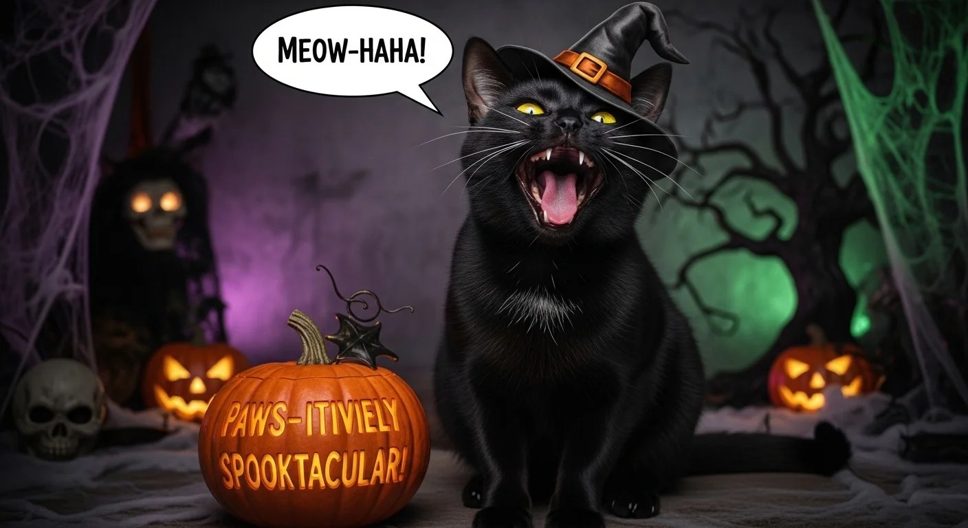 Halloween Cat Puns One Liners