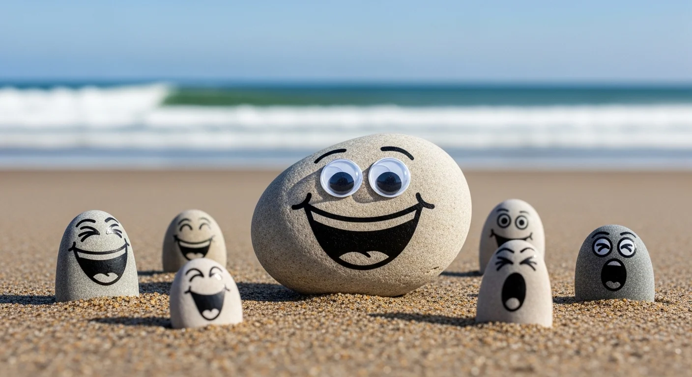 Pebble Puns Captions