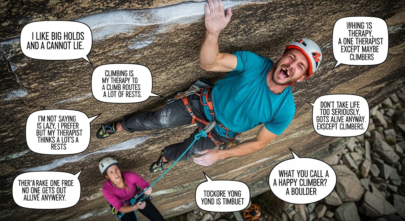 Rock Climbing Puns One Liners