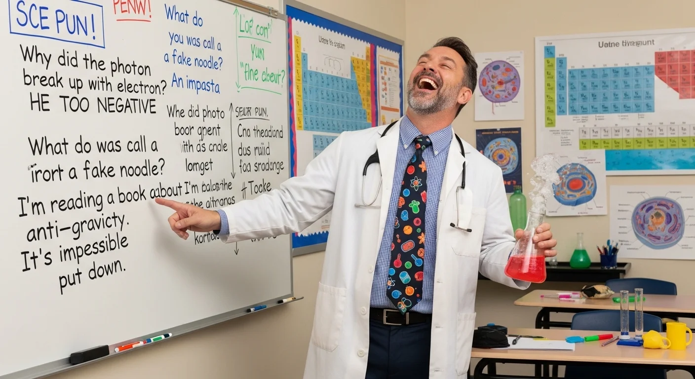 Science Teacher Puns One Liners