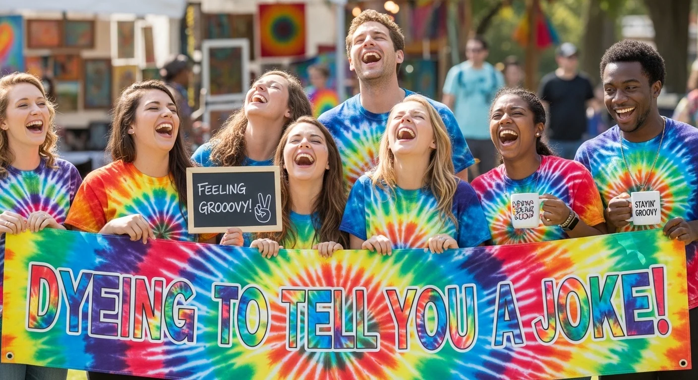 Tie Dye Puns One Liners