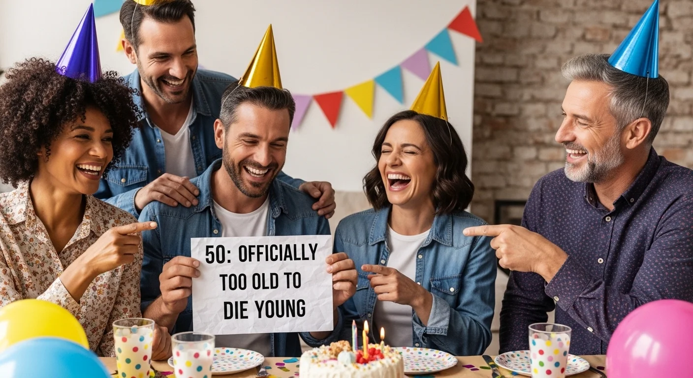 50th birthday slogan jokes