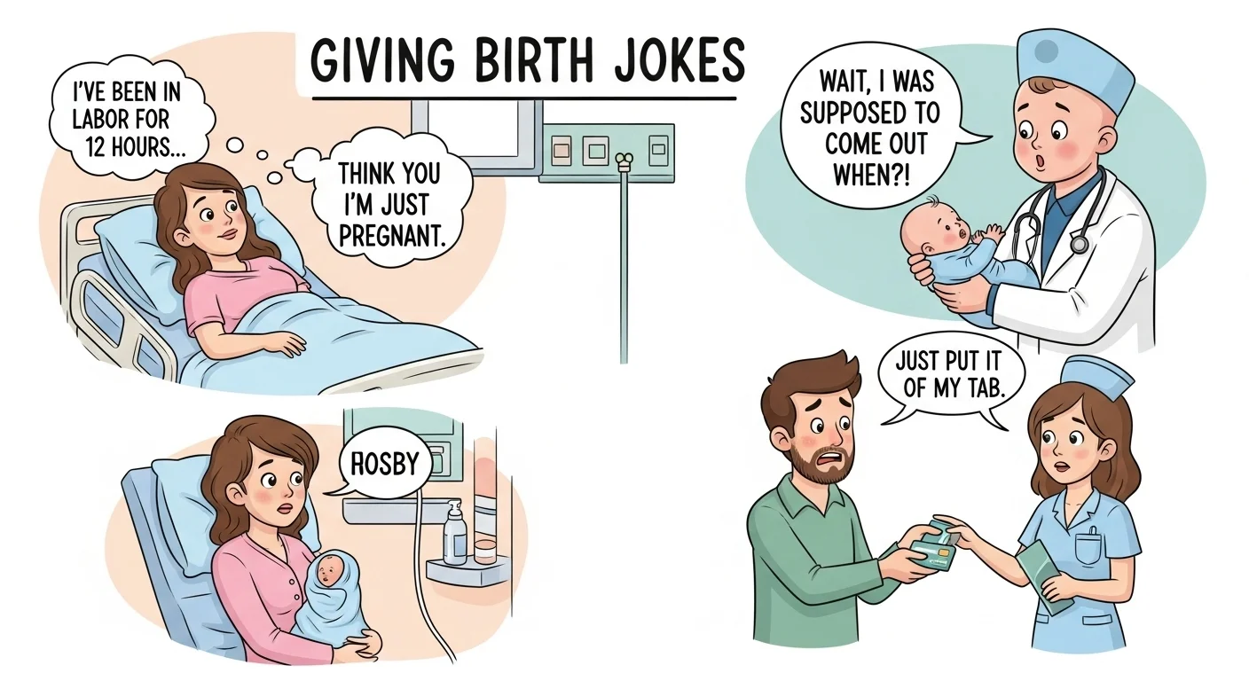 giving birth jokes