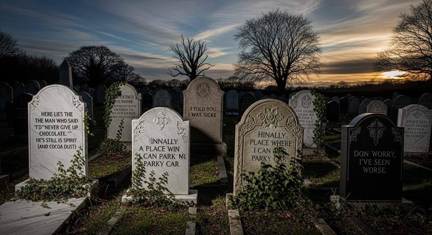 gravestone puns