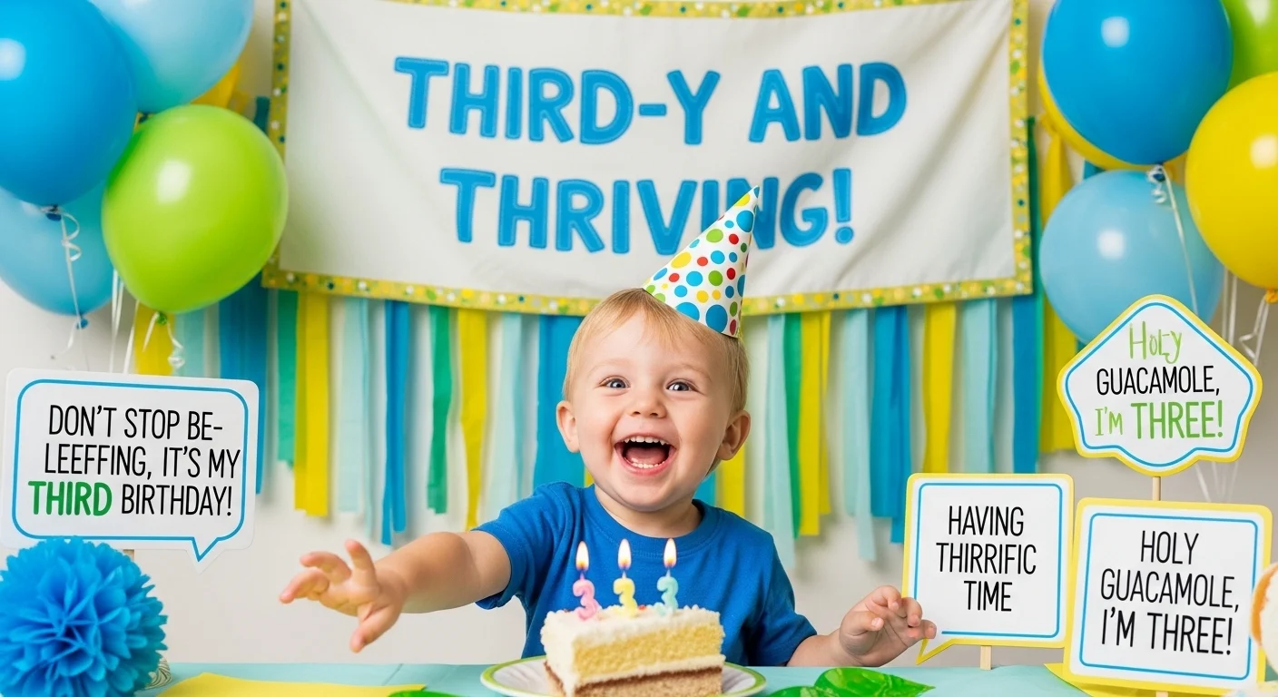 third birthday puns