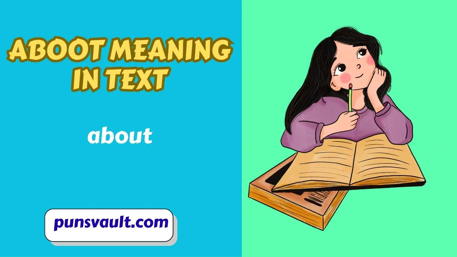 Aboot Meaning in Text
